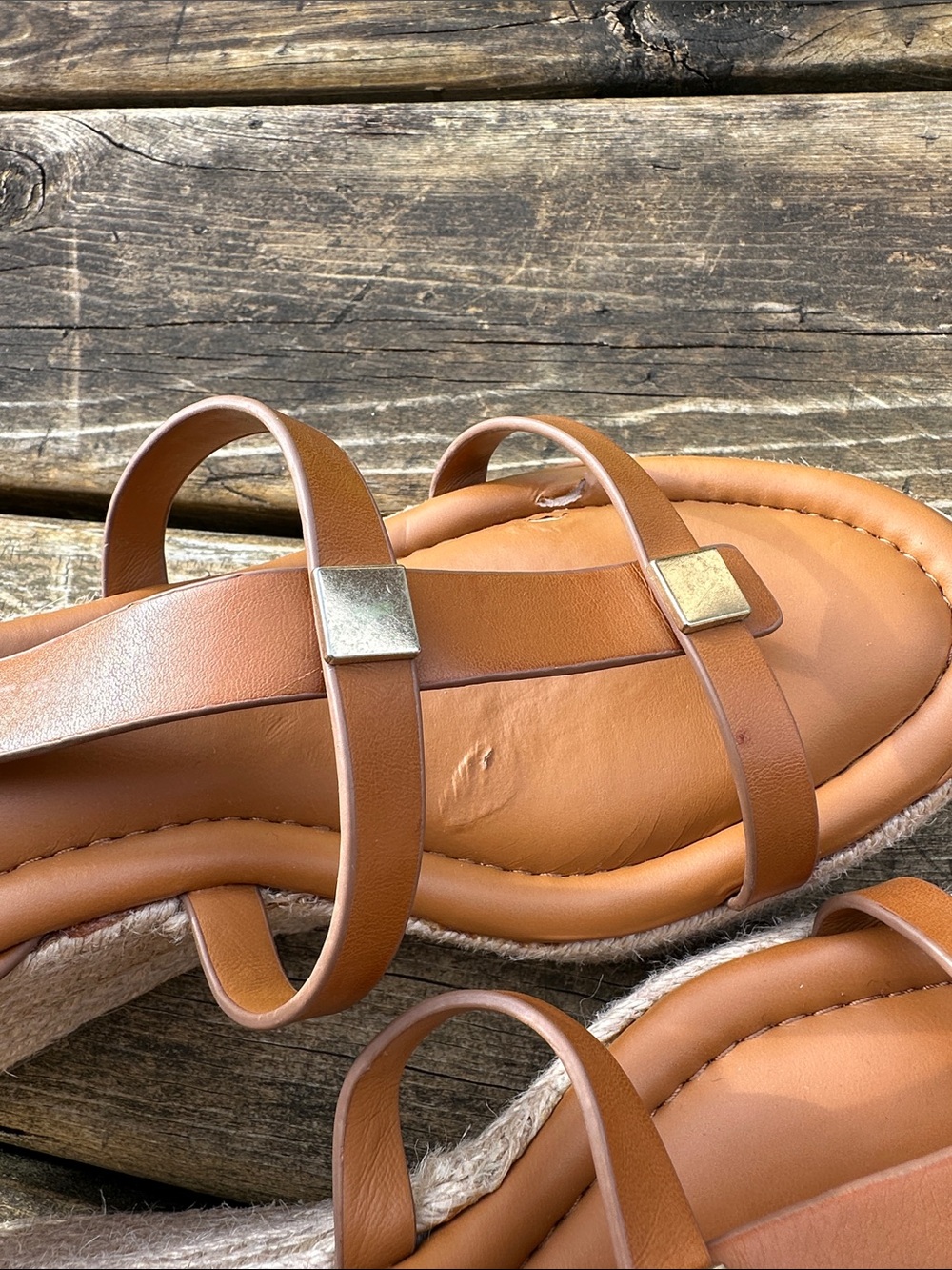 Franco Sarto Espadrille Wedges Sandals - Picture 8 of 9